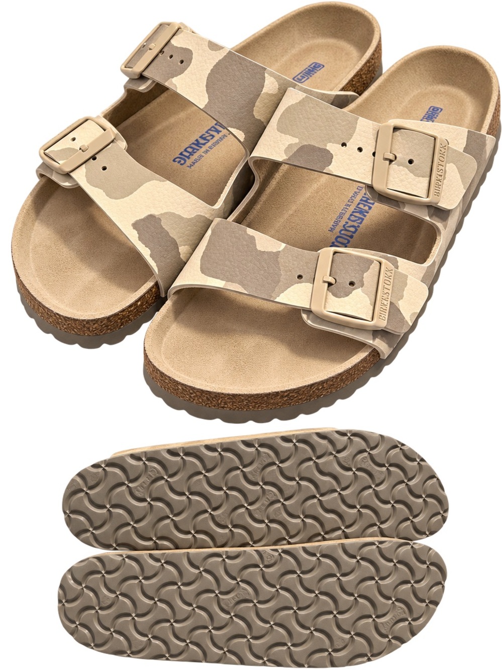 Birkenstock Arizona Two-Strap Sandal – Desert Camo Beige/Tan